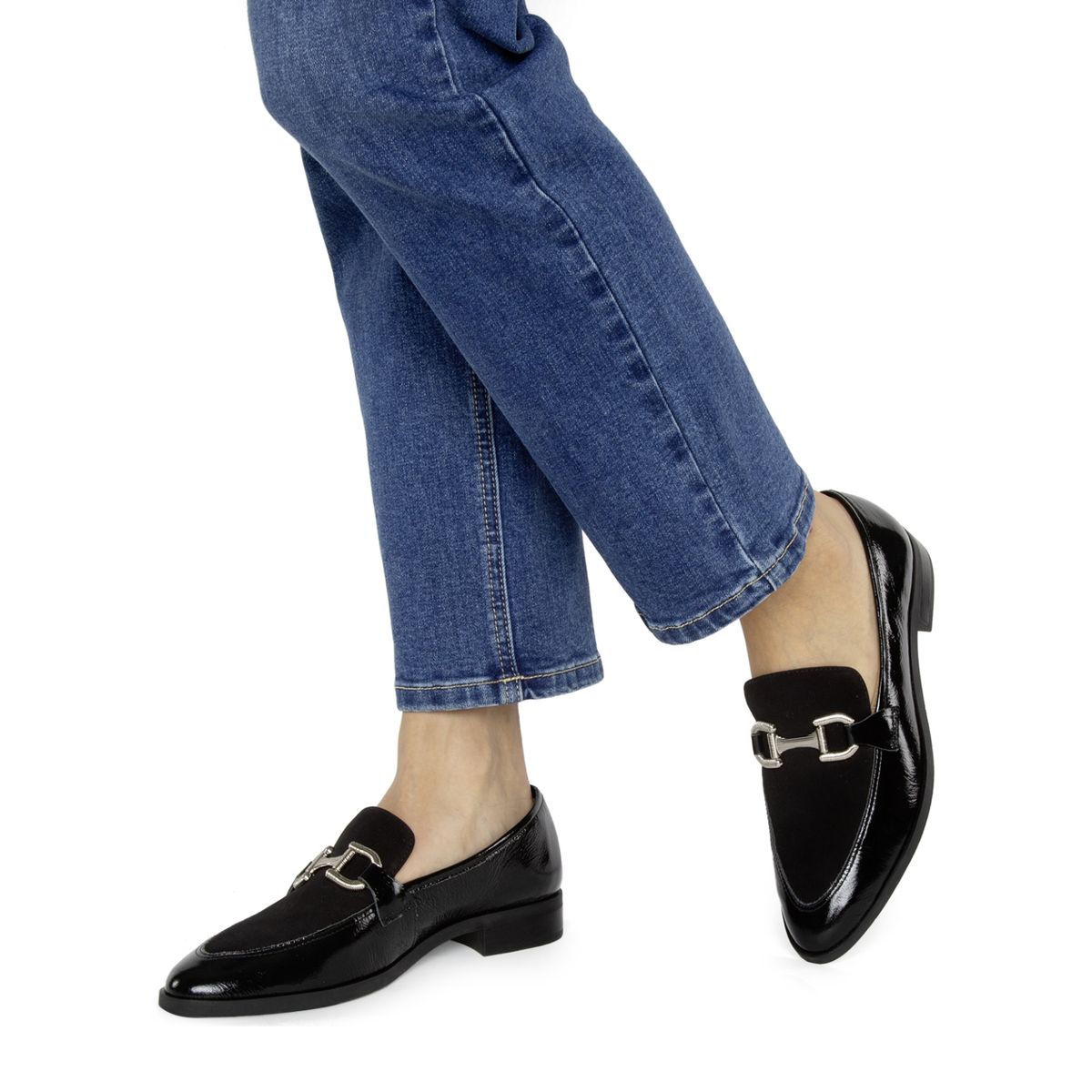 GACEL - Zapato Casual Mujer Cuero Negro Gacel