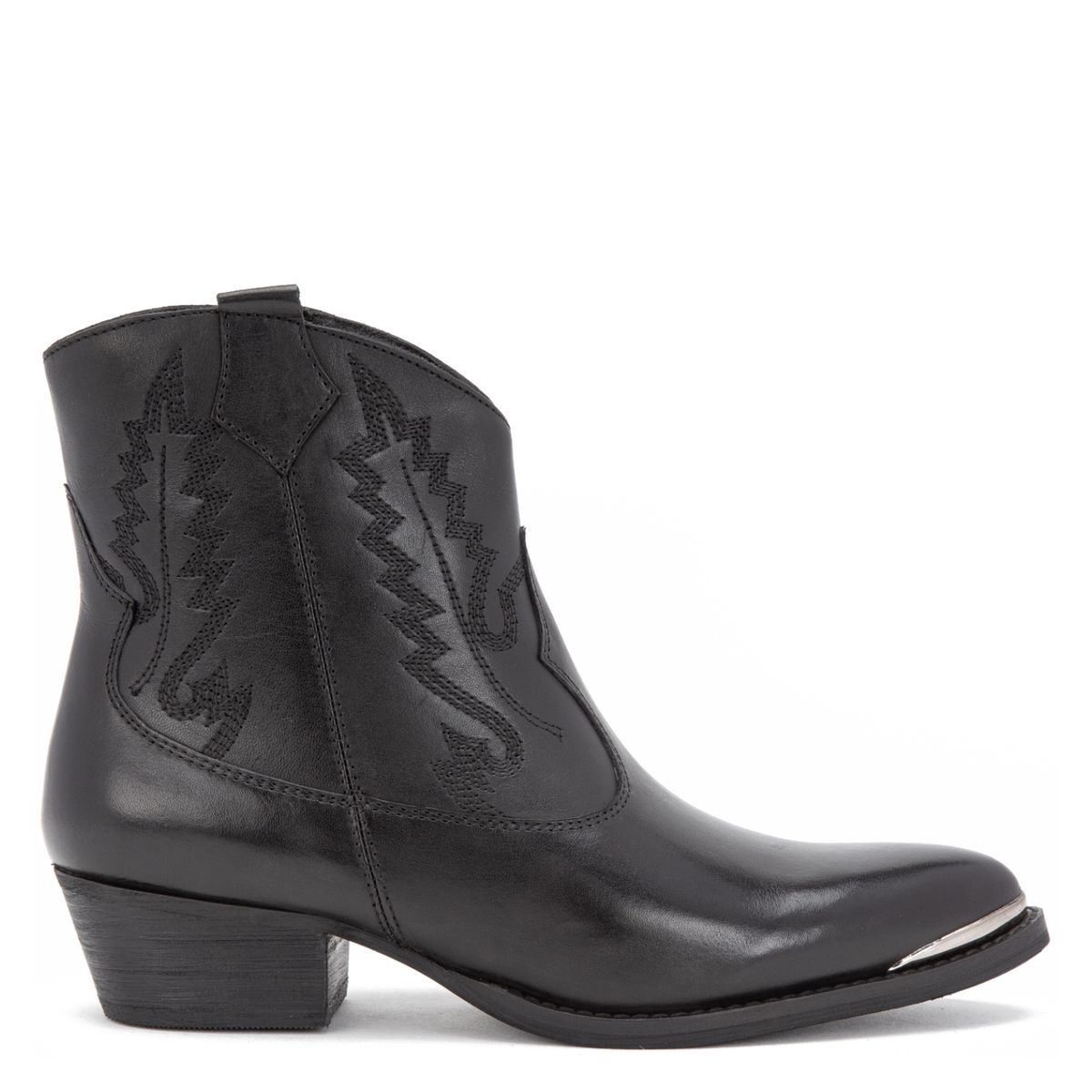 GACEL - Botín Mujer Cuero Negro Gacel