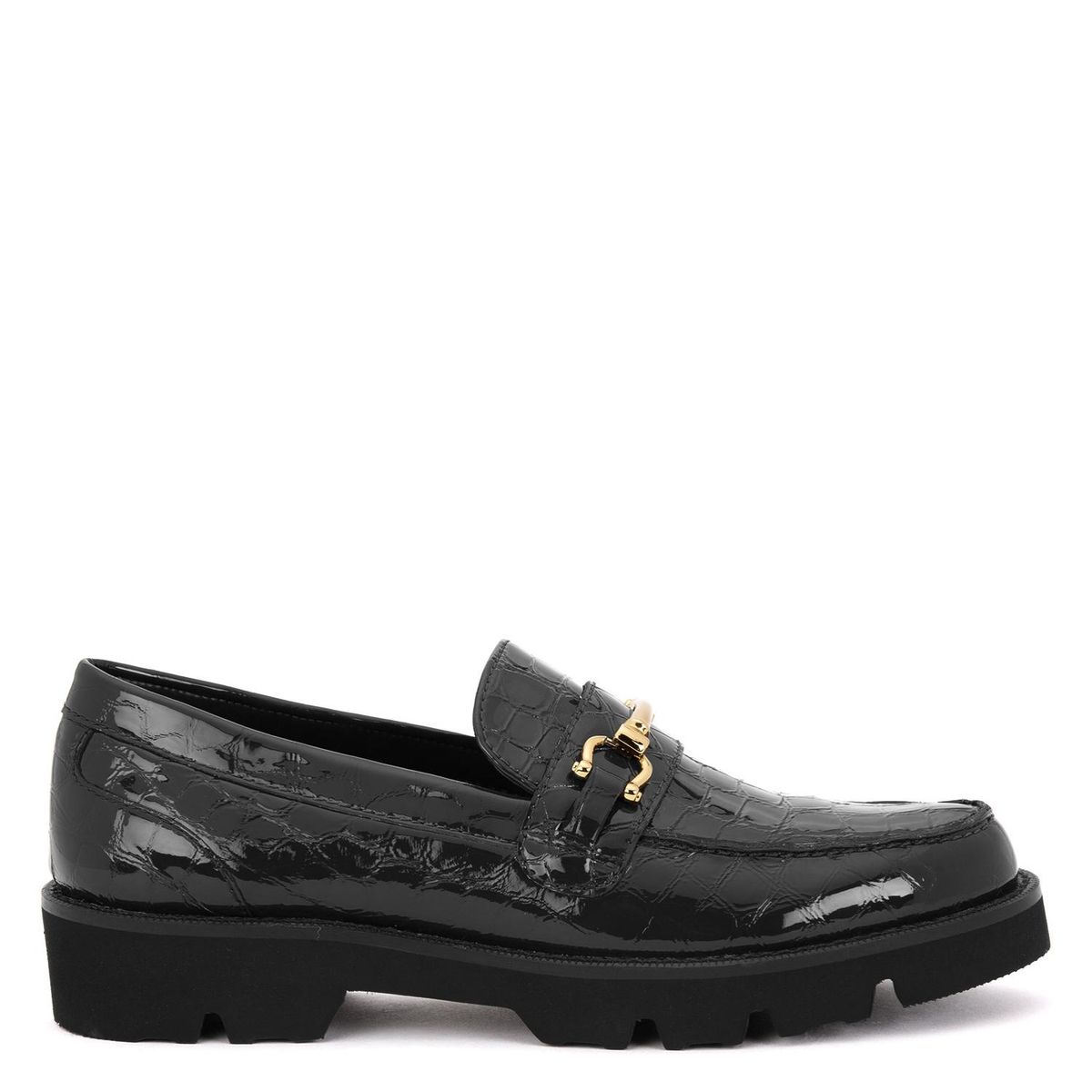 GACEL - Mocasín Mujer Cuero Negro Gacel