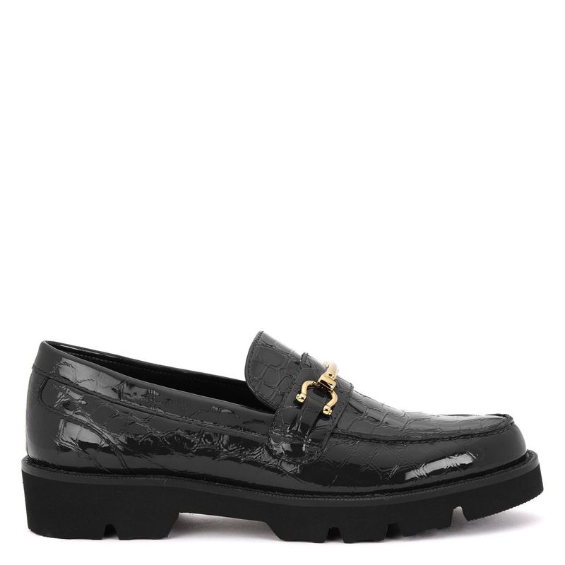 GACEL - Mocasin Mujer Cuero Negro Gacel