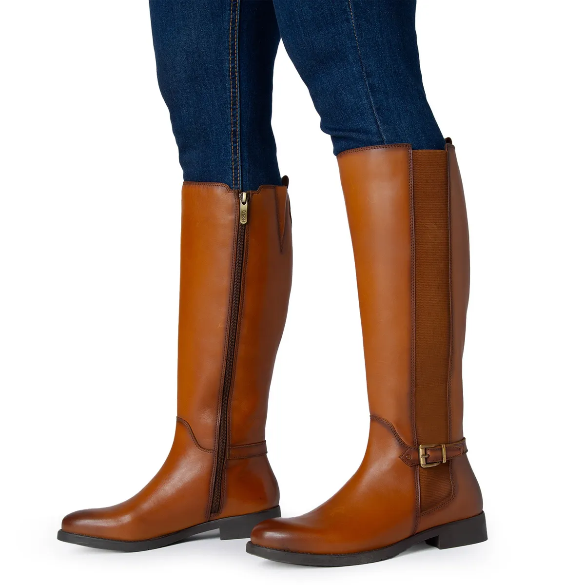 GACEL - Bota Mujer Cuero Café Gacel