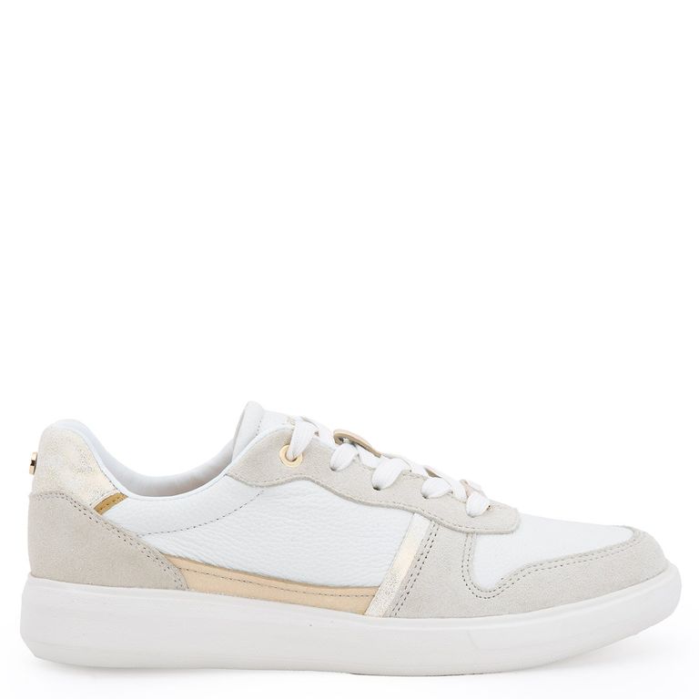 Zapatilla Urbana Mujer Cuero Blanco