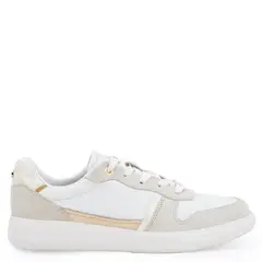 GACEL - Zapatilla Casual Mujer Cuero Blanco