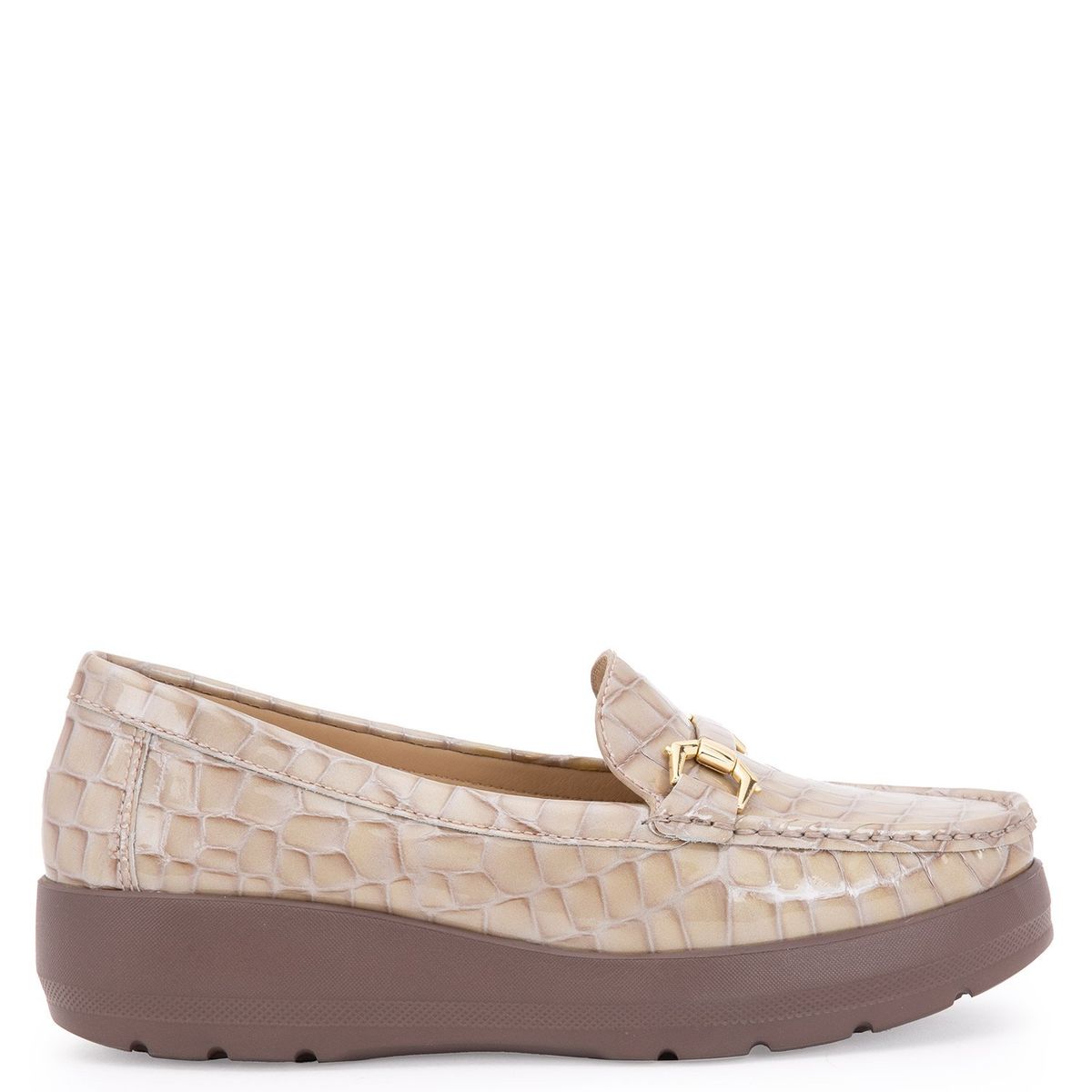 GACEL - Mocasín Mujer Cuero Beige Gacel