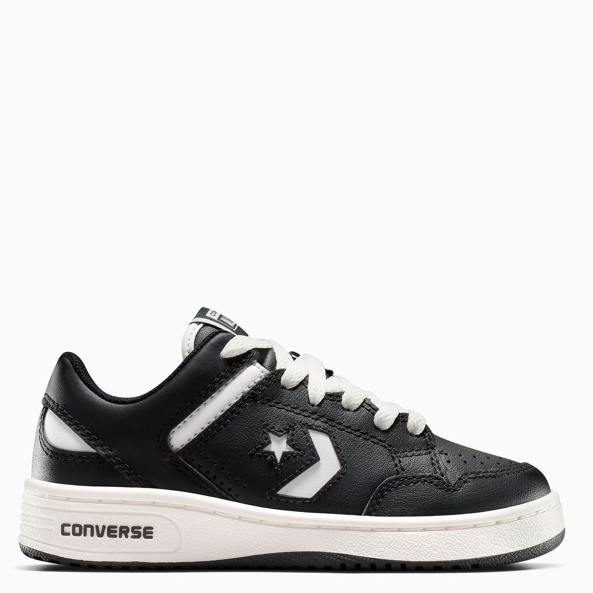 CONVERSE - Weapon Zapatilla Urbana Niño Cuero Negro Converse