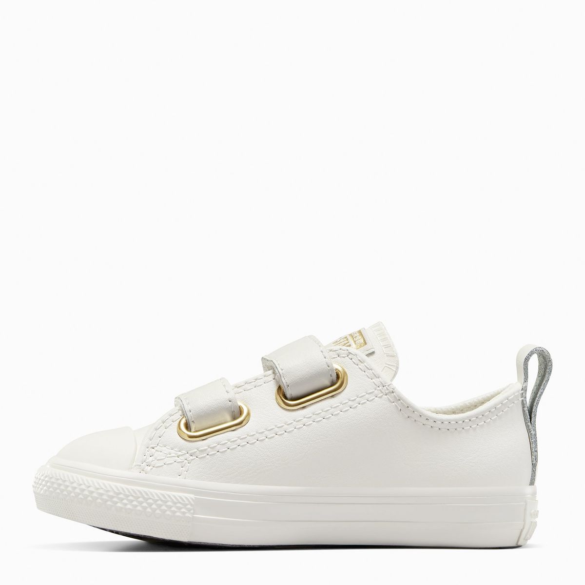 CONVERSE - Chuck Taylor All Star 2V Zapatilla Urbana Niño Cuero Blanco (20 A 26) Converse