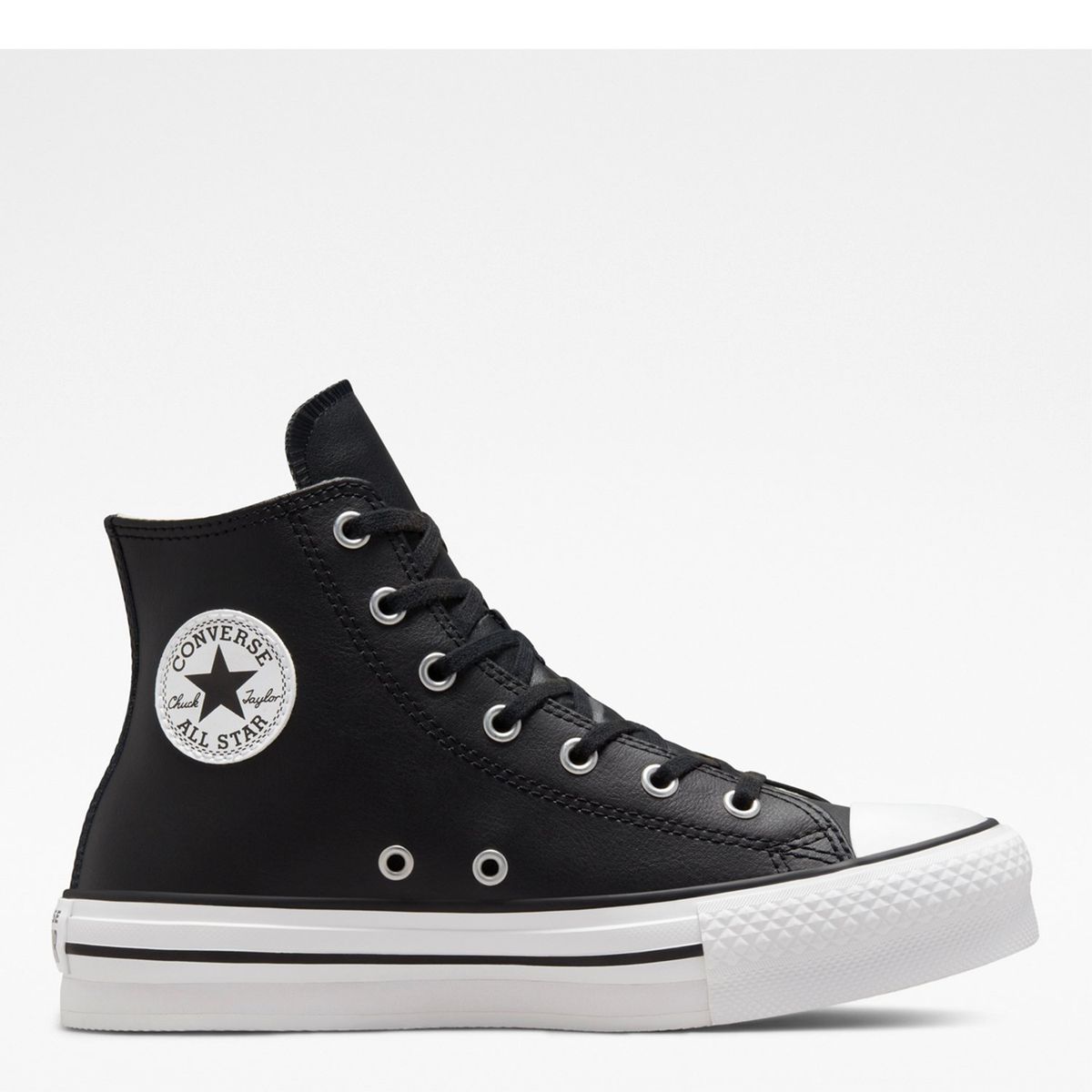 CONVERSE - Chuck Taylor All Star Eva Lift Zapatilla Urbana Niña Cuero Negro (36 a 40) Converse