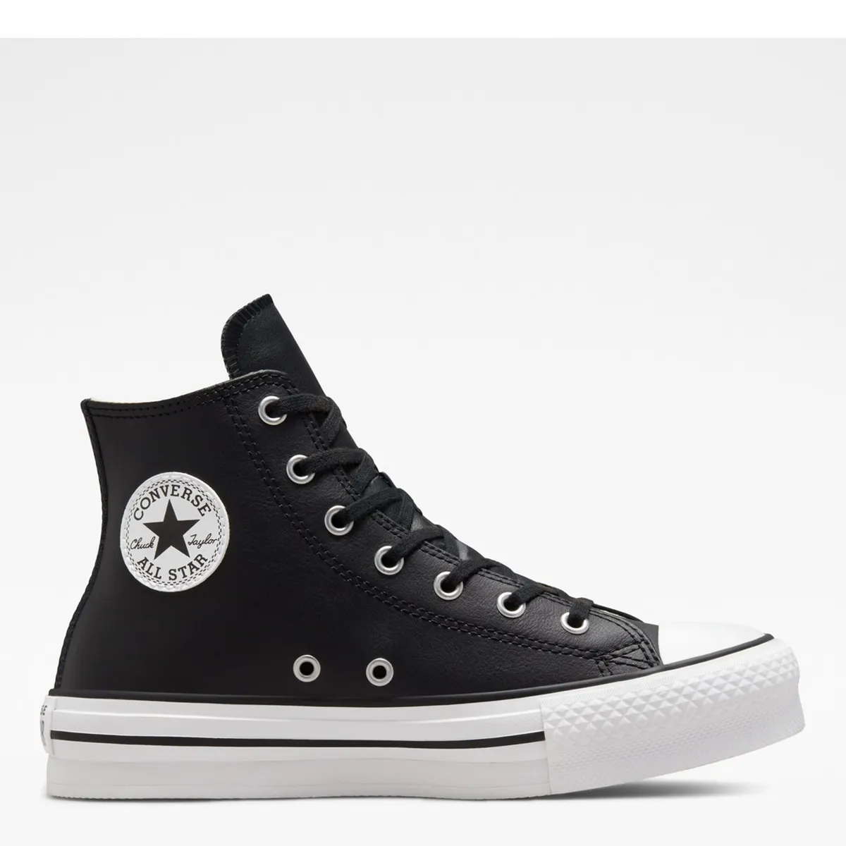 CONVERSE - Chuck Taylor All Star Eva Lift Zapatilla Urbana Niña Cuero Negro (36 a 40) Converse