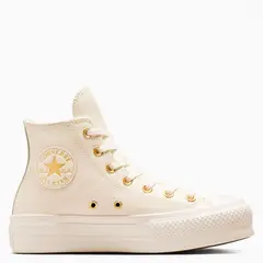 CONVERSE - Chuck Taylor All Star Lift Zapatilla Urbana Mujer Cuero Blanco