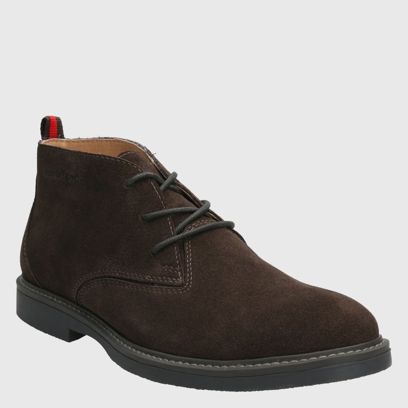 HUSH PUPPIES - Botín Mujer Cuero Café Hush Puppies