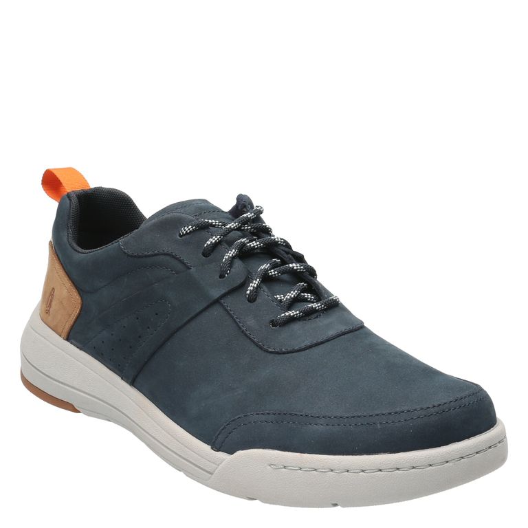 Zapatilla Hombre Cuero Azul