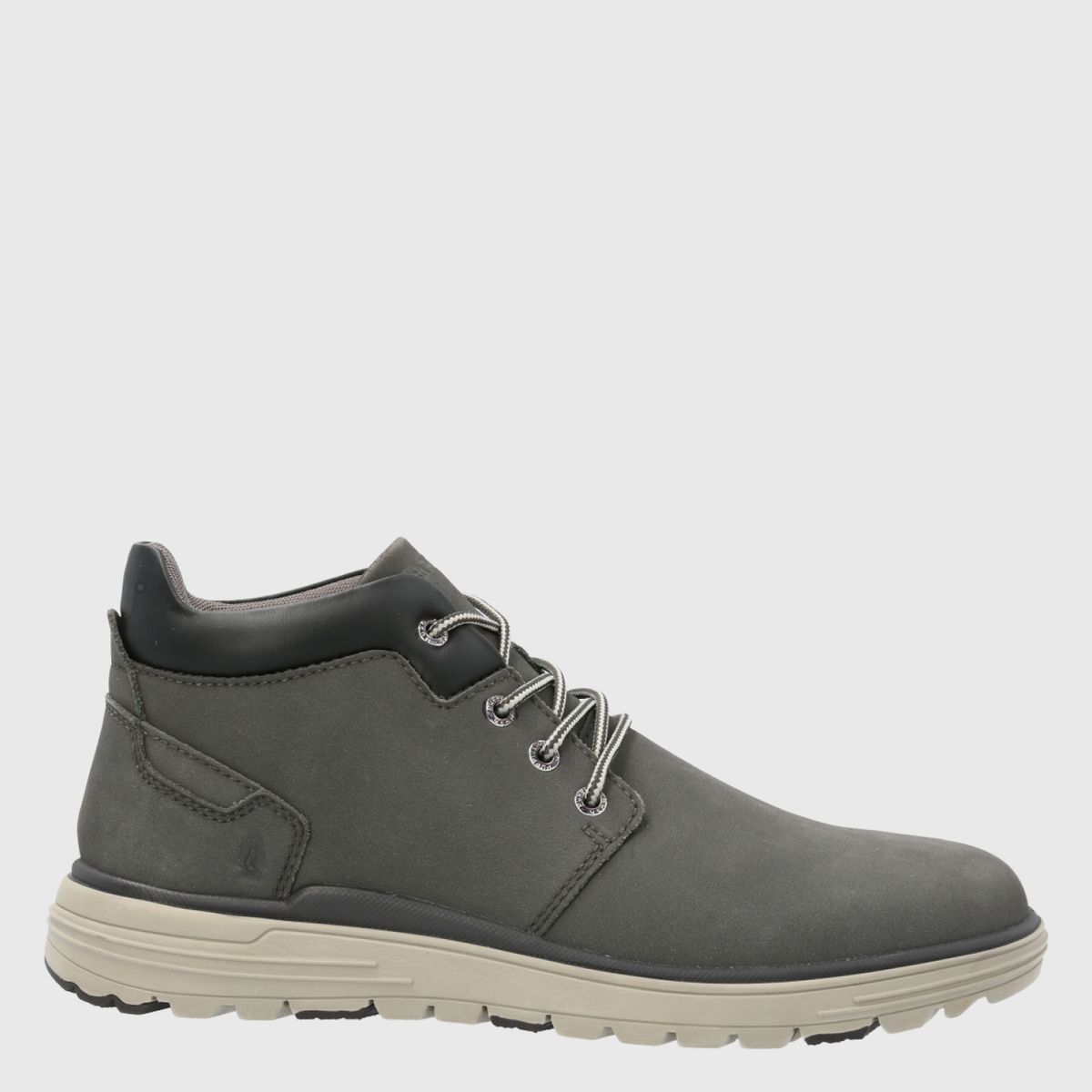 HUSH PUPPIES - Botín Hombre Cuero Gris Hush Puppies