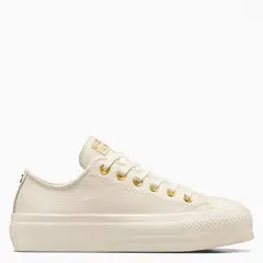 CONVERSE - Chuck Taylor All Star Lift Zapatilla Urbana Mujer Cuero Blanco