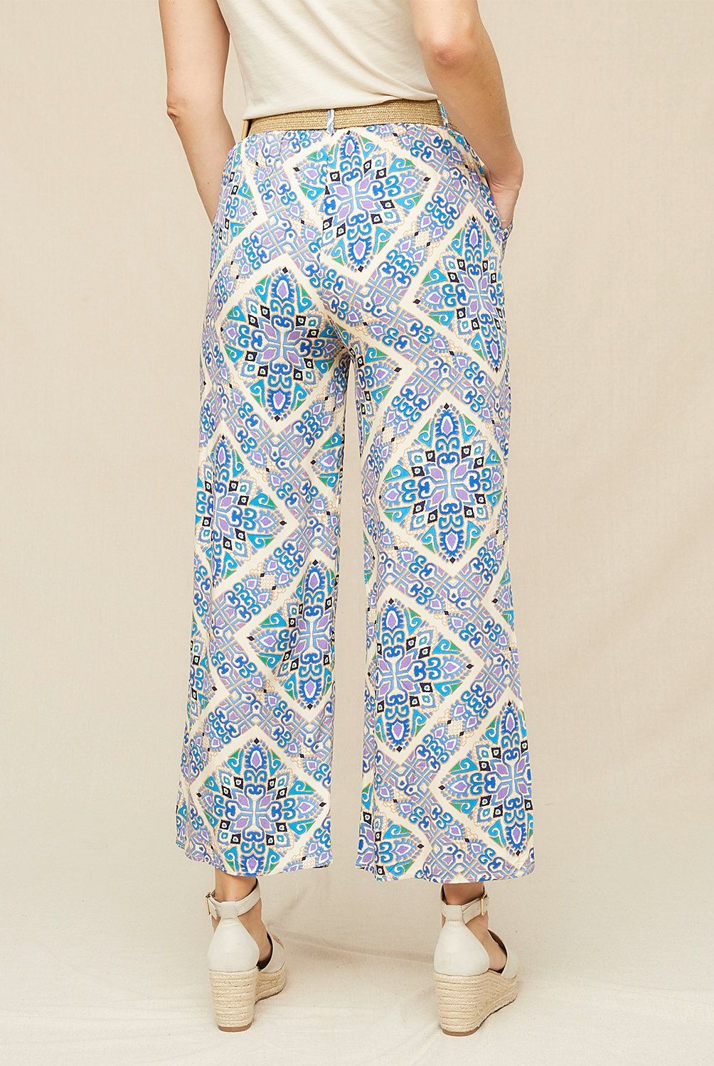 S COCCI - Pantalón Palazzo Tiro Medio Mujer S Cocci