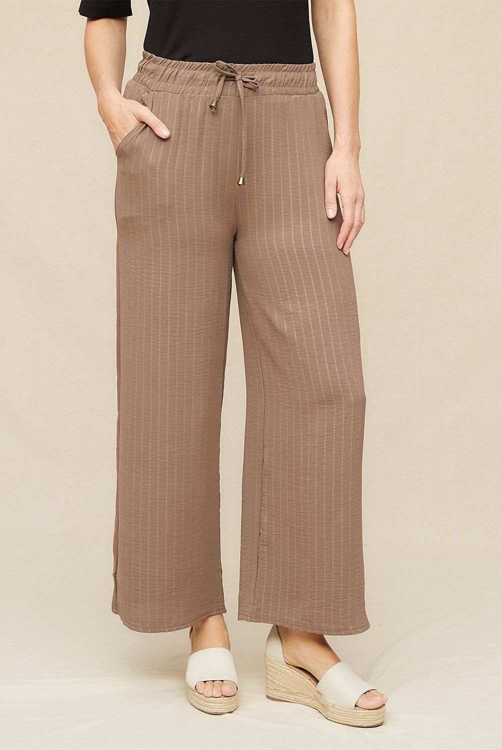 S COCCI - Pantalón Palazzo Tiro Alto Mujer S Cocci