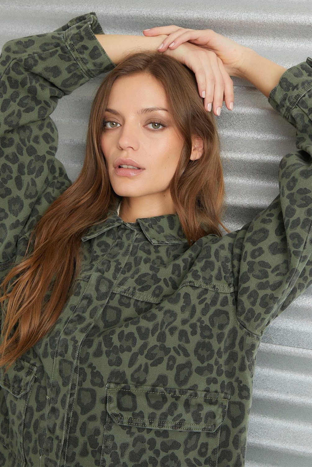AMERICANINO - Chaqueta Animal Print Mujer Americanino