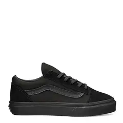VANS - Uy Old Skool Zapatilla Urbana Unisex Cuero Negro (27 a 29)
