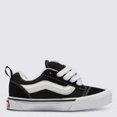 VANS - Knu Skool Zapatilla Urbana Unisex Cuero Negro (27 a 30)