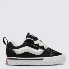 VANS - Knu Skool Elastic Lace Zapatilla Urbana Unisex Cuero Negro (21 a 26.5)