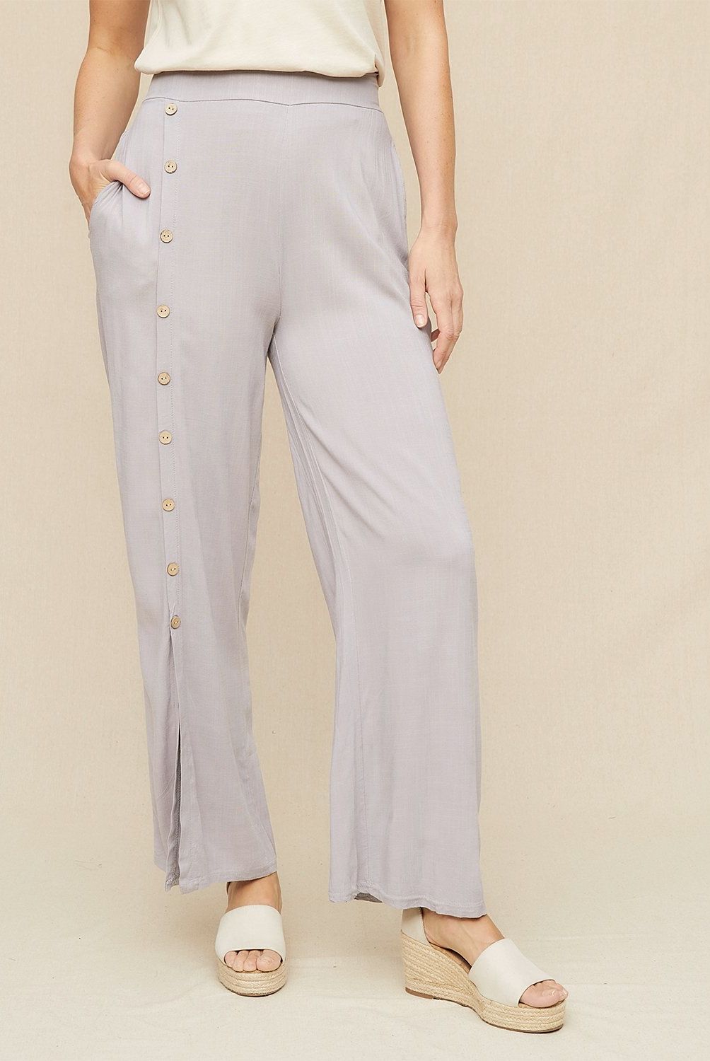 S COCCI - Pantalón Palazzo Tiro Medio Mujer S Cocci