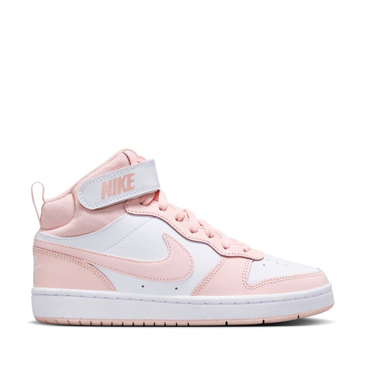 NIKE - Court Borough Mid 2 Zapatilla Urbana Unisex Cuero Rosado (35 a 37.5) Nike