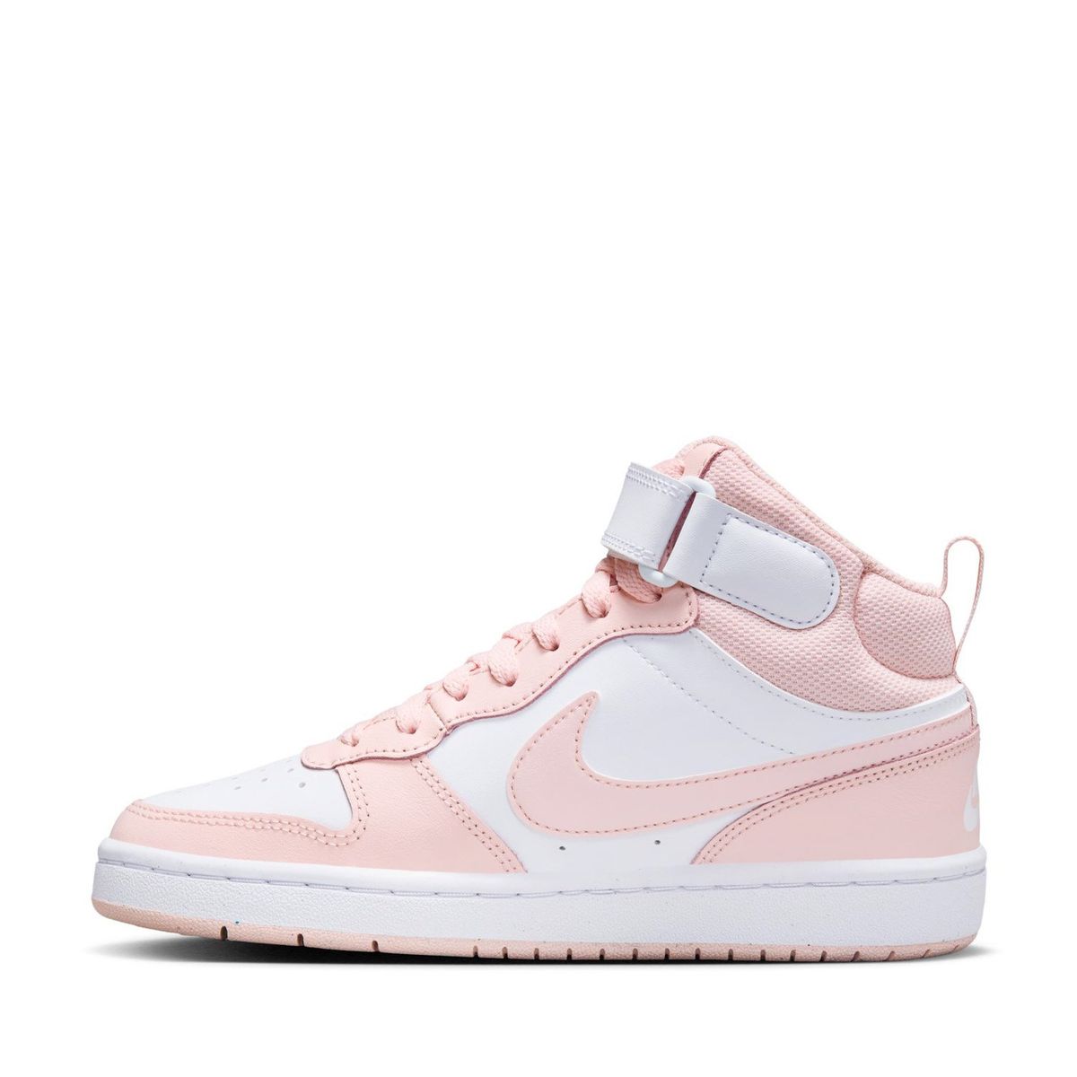 NIKE - Court Borough Mid 2 Zapatilla Urbana Unisex Cuero Rosado (35 a 37.5) Nike