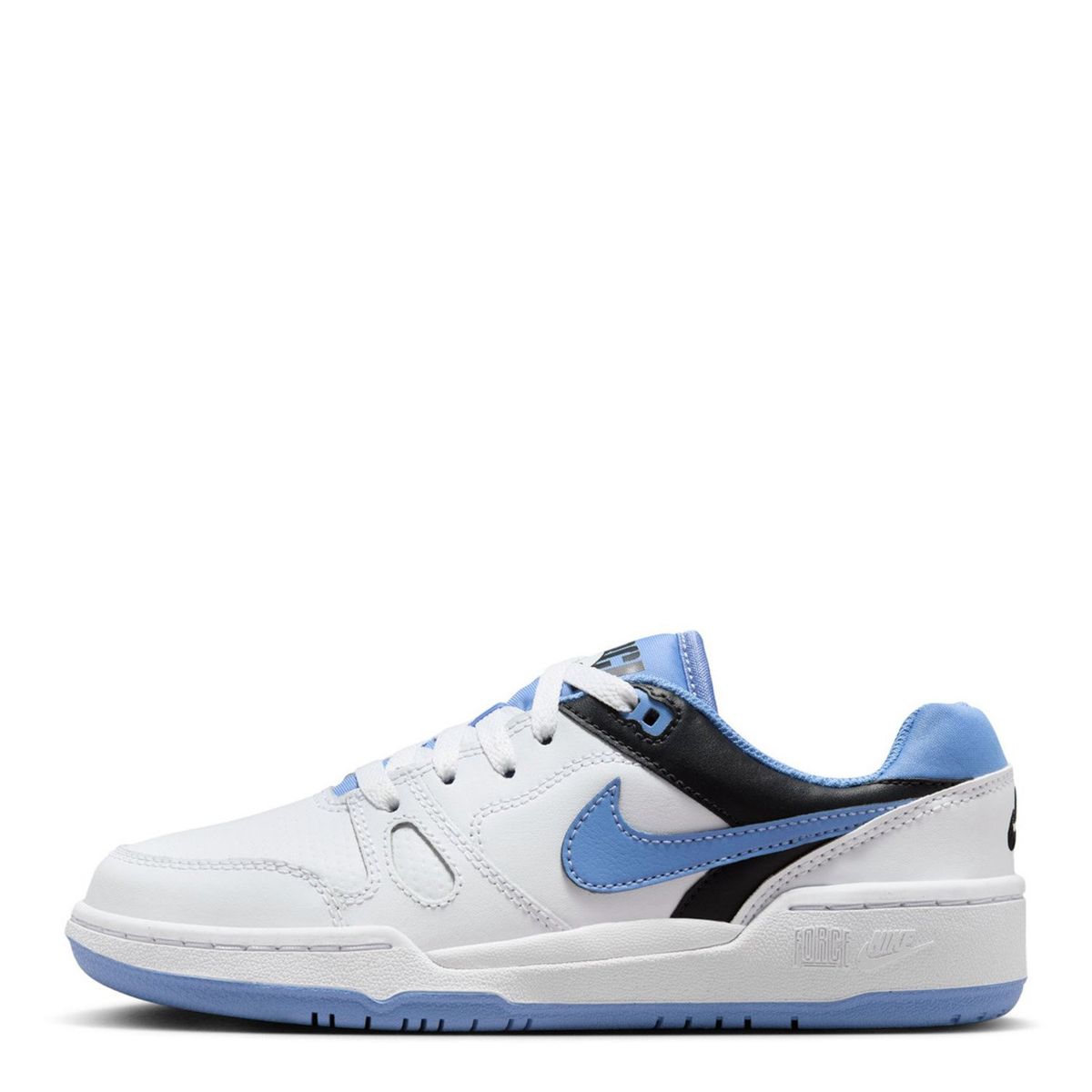 NIKE - Full Force Lo Zapatilla Urbana Niño Cuero Blanco (31 a 37.5) Nike