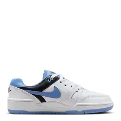 NIKE - Full Force Lo Zapatilla Urbana Niño Cuero Blanco (31 a 37.5)