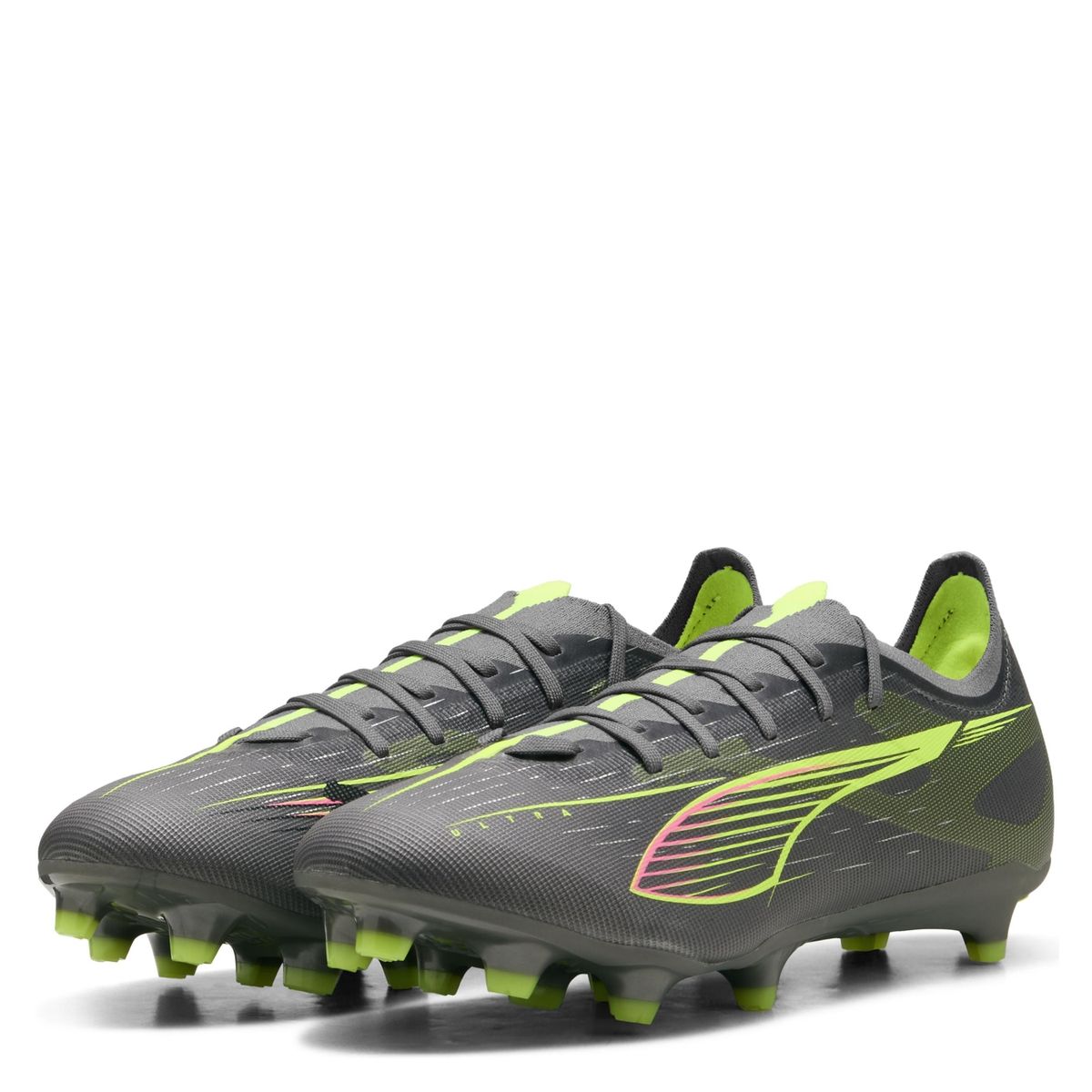 PUMA - Ultra 5 Match FG/AG Zapatilla Fútbol Hombre Gris Puma
