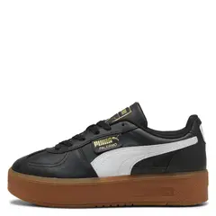 PUMA - Palermo Elevata Lth Wns Zapatilla Urbana Mujer Cuero Negro