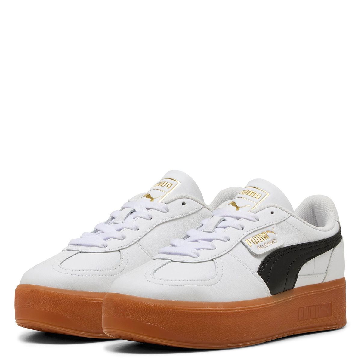 PUMA - Palermo Elevata Lth Wns Zapatilla Urbana Mujer Blanco Puma