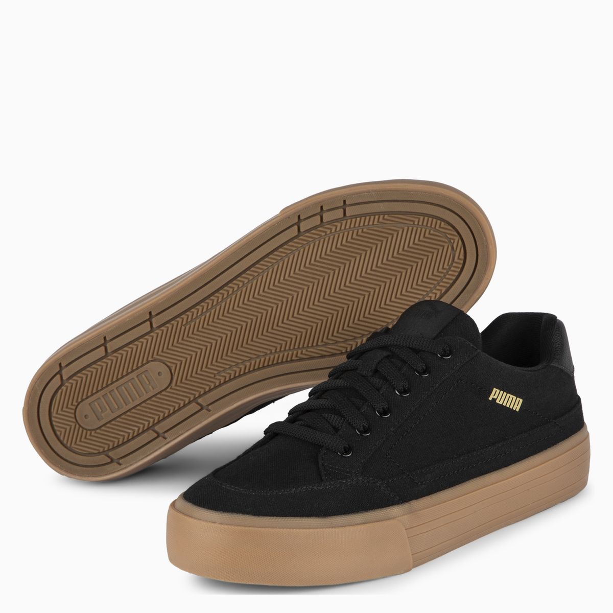 PUMA - Court Classic Vulc Zapatilla Urbana Hombre Negro Puma