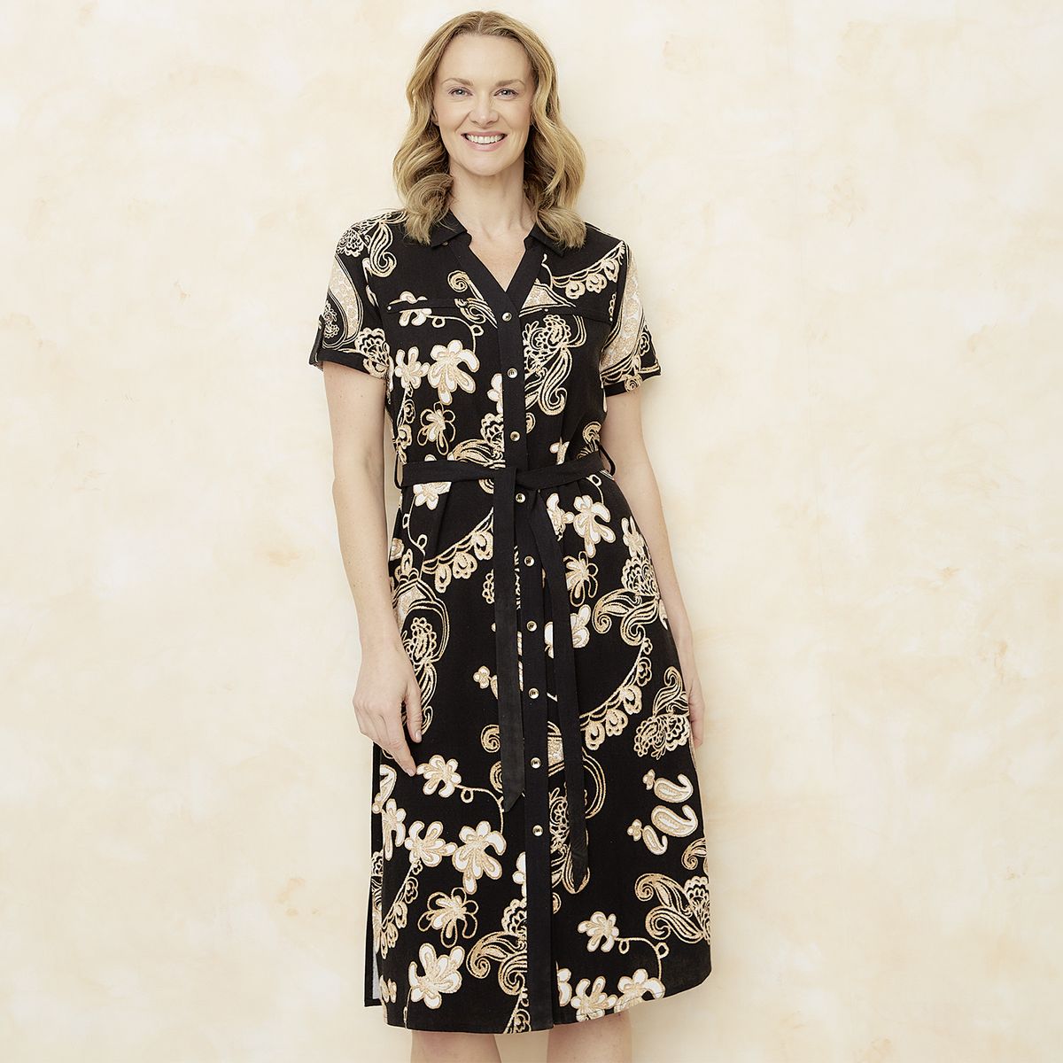 S COCCI - Vestido Midi Lino Mujer S.Cocci