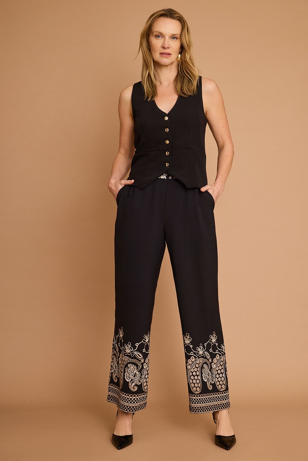 S COCCI - Pantalón Tiro Alto Mujer S.Cocci