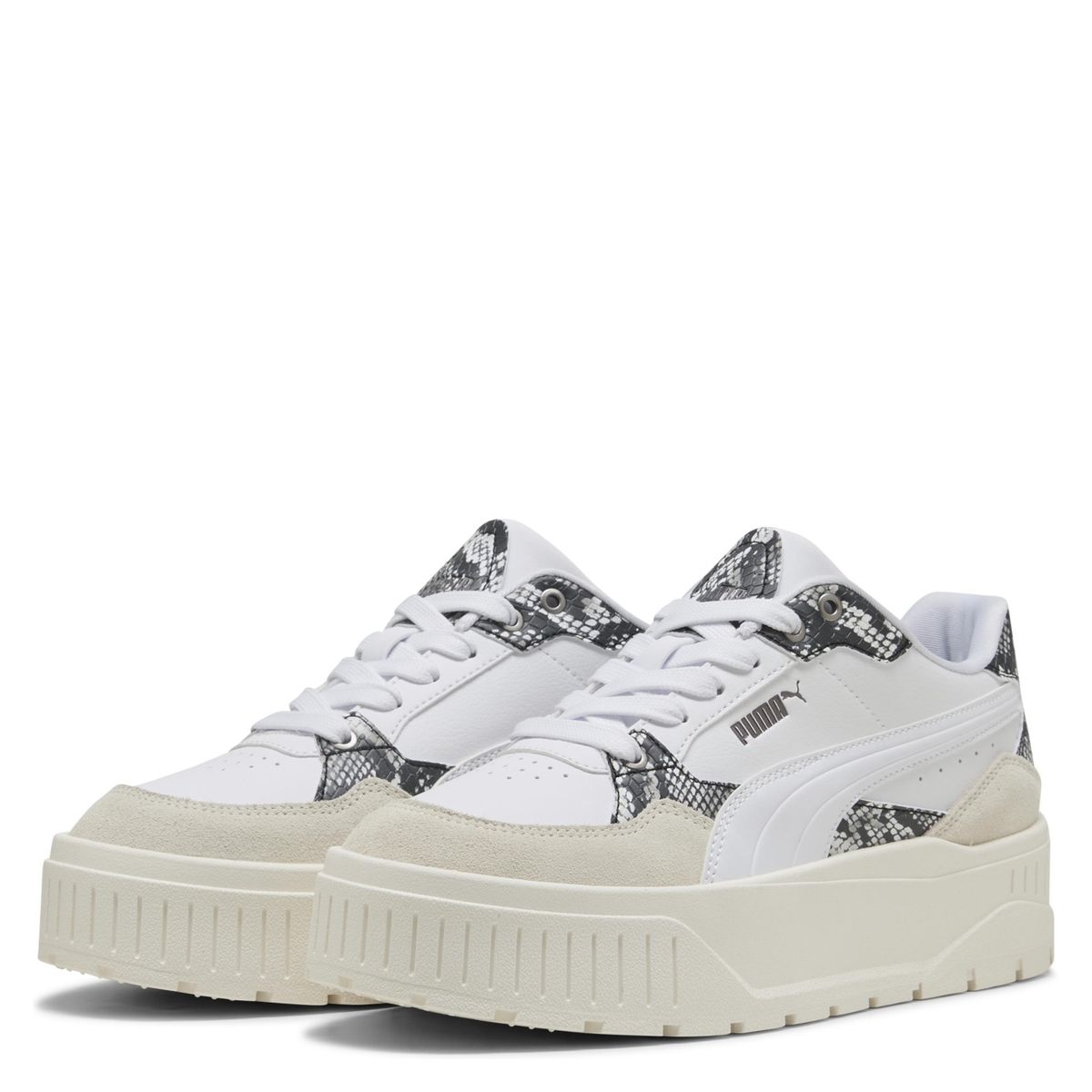 PUMA - Karmen II Idol Snake Chic Zapatilla Urbana Mujer Blanco Puma