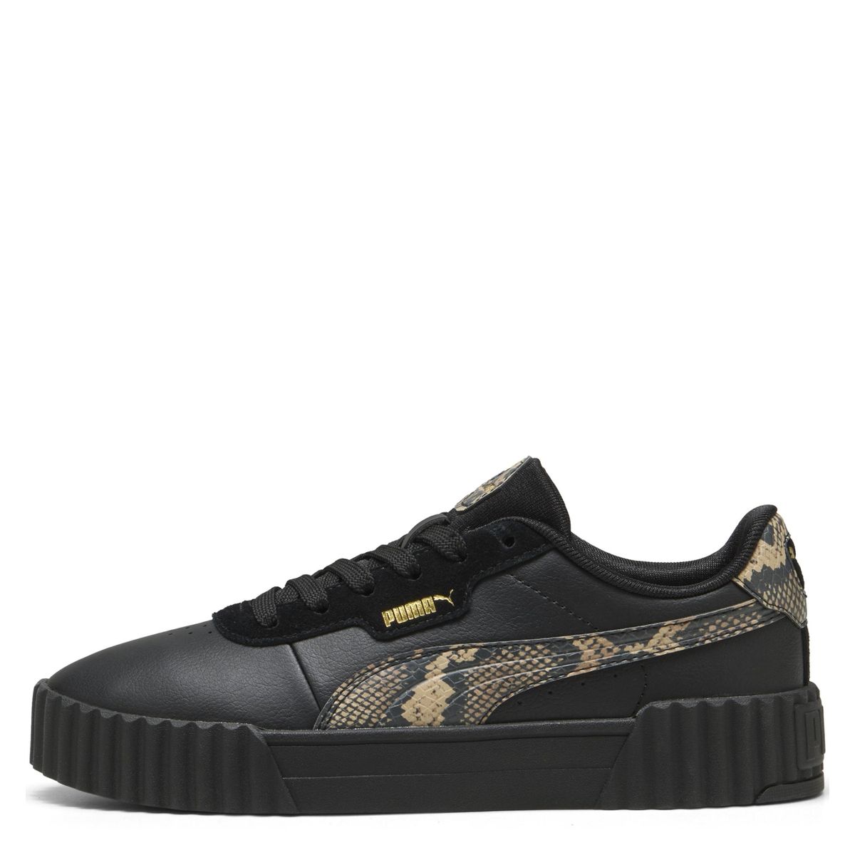 PUMA - Carina 3.0 Snake Chic Zapatilla Urbana Mujer Negro Puma