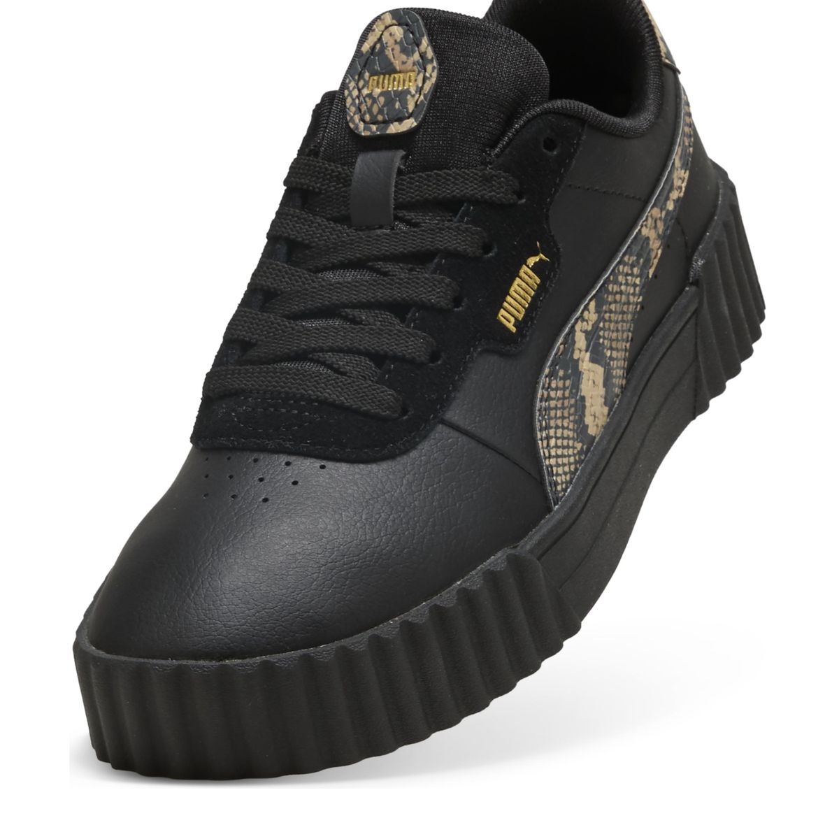 PUMA - Carina 3.0 Snake Chic Zapatilla Urbana Mujer Negro Puma