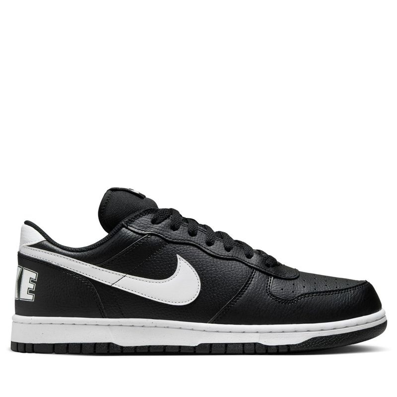NIKE - Big Low Zapatilla Urbana Hombre Cuero Negro Nike