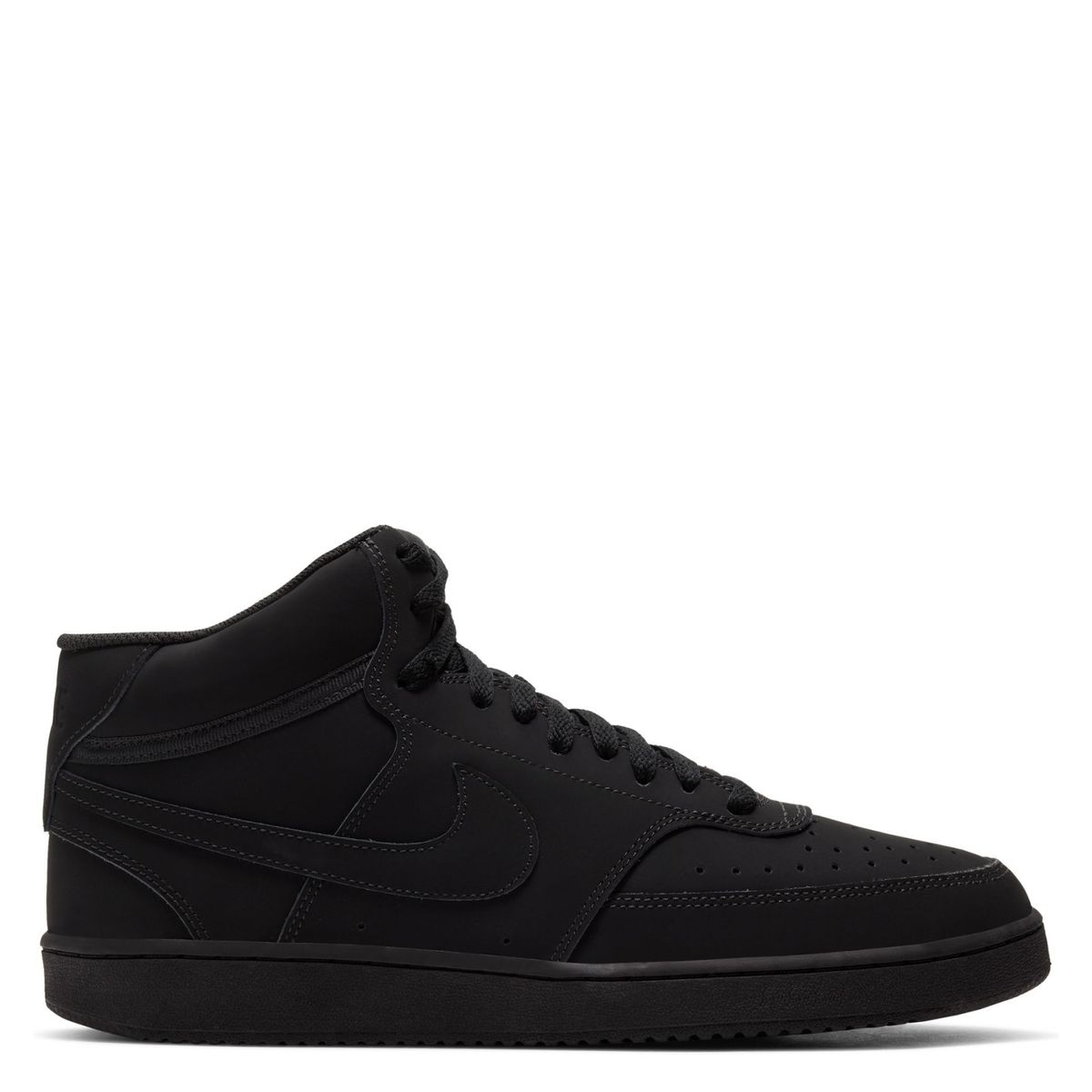 NIKE - Court Vision Mid Zapatilla Urbana Hombre Cuero Negro Nike