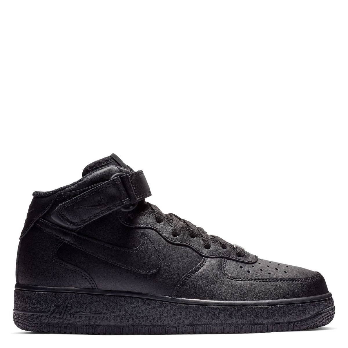 NIKE - Air Force 1 Mid '07 Zapatilla Urbana Hombre Cuero Negro Nike