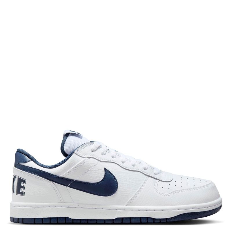 NIKE - Big Nike Low Zapatilla Urbana Hombre Cuero Blanco Nike