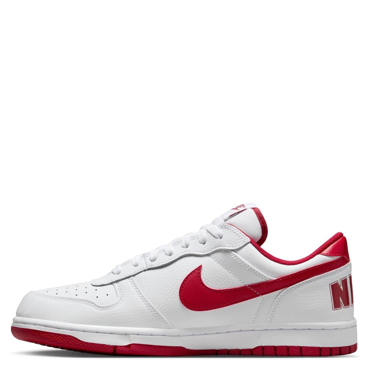 NIKE - Big Low Zapatilla Urbana Hombre Cuero Blanco Nike
