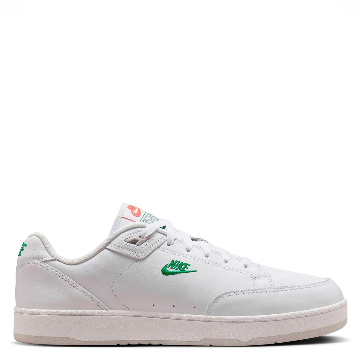 NIKE - Grandstand Ii Premium Zapatilla Urbana Hombre Cuero Blanco Nike