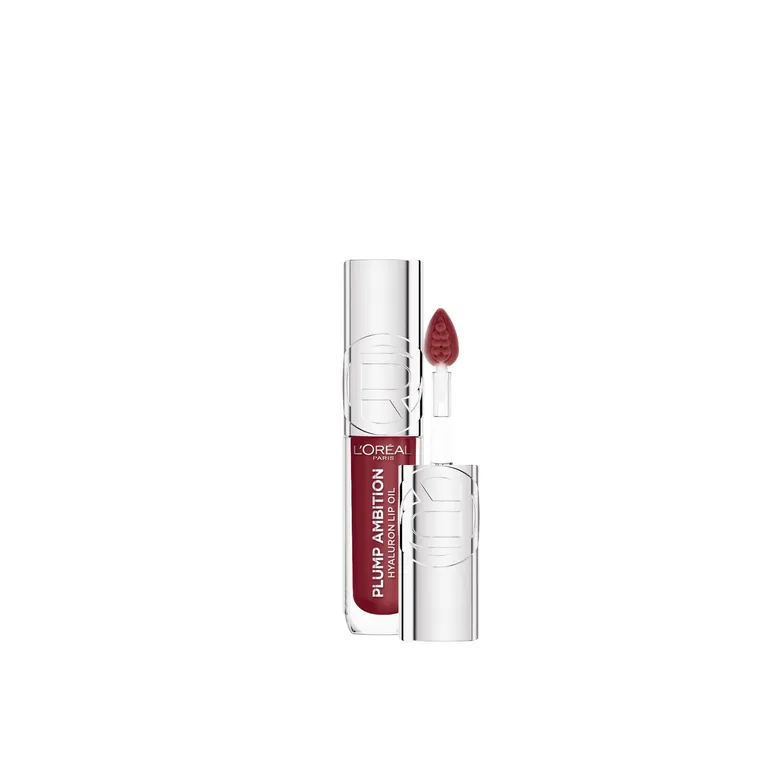 Labial Lip Oil L'Oréal Plump Ambition Tono 490 Berry Jolie Hyaluron