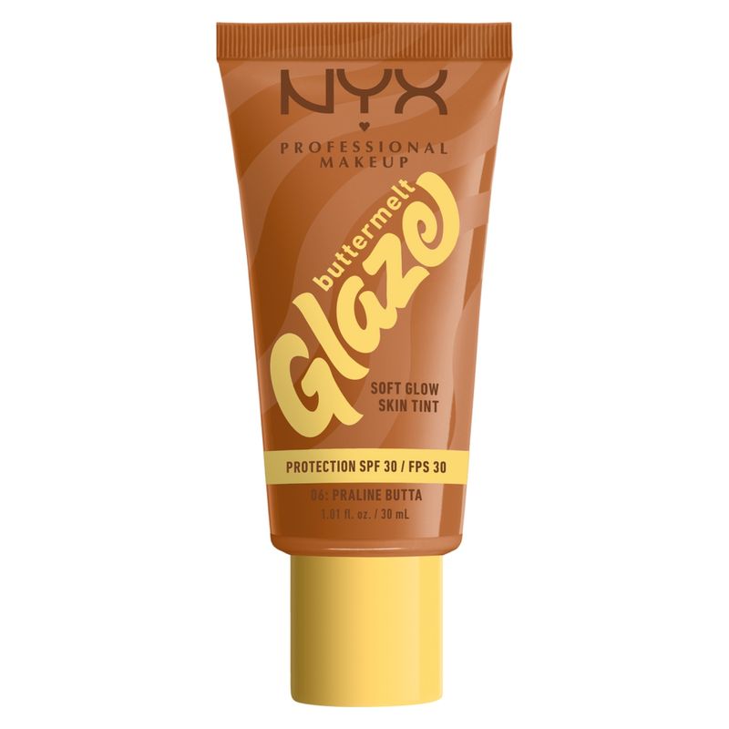NYX PROFESSIONAL MAKEUP - NYX Professional Makeup Buttermelt Glaze Soft Glow Skin Tint FPS 30, Praline Butta