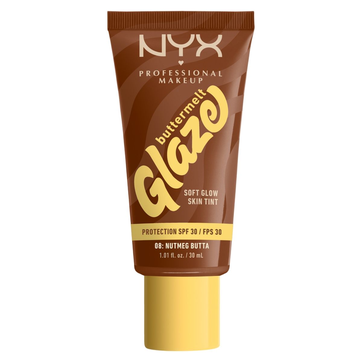 NYX PROFESSIONAL MAKEUP - NYX Professional Makeup Buttermelt Glaze Soft Glow Skin Tint FPS 30, Nutmeg Butta