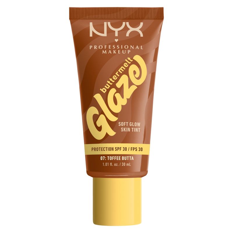 NYX PROFESSIONAL MAKEUP - NYX Professional Makeup Buttermelt Glaze Soft Glow Skin Tint FPS 30, Toffee Butta