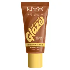 NYX PROFESSIONAL MAKEUP - Buttermelt Glaze Soft Glow Skin Tint FPS 30, Toffee Butta
