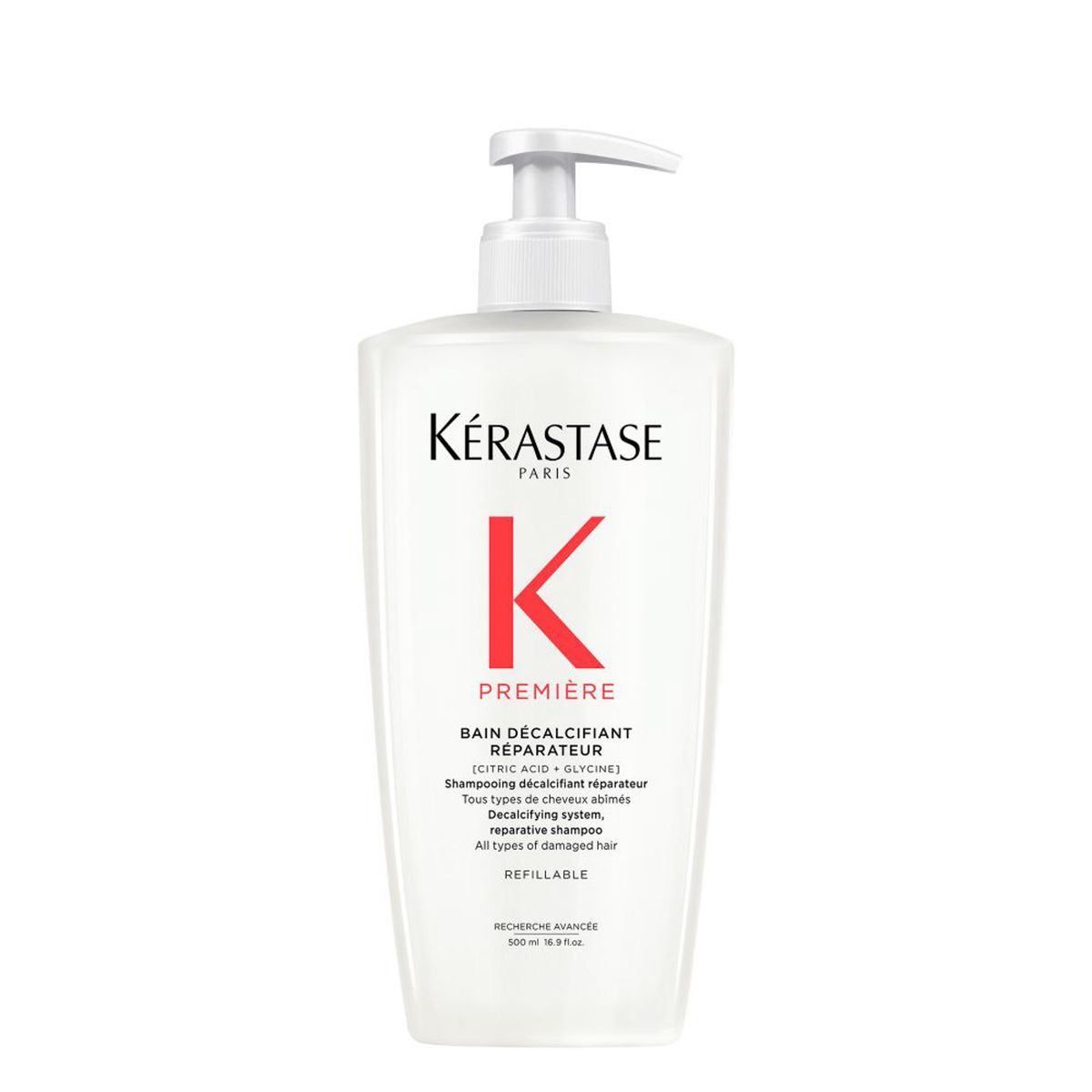 KERASTASE - Shampoo Reparación Cabello Dañado Première Bain Décalcifiant Réparateur 500 Ml Kérastase