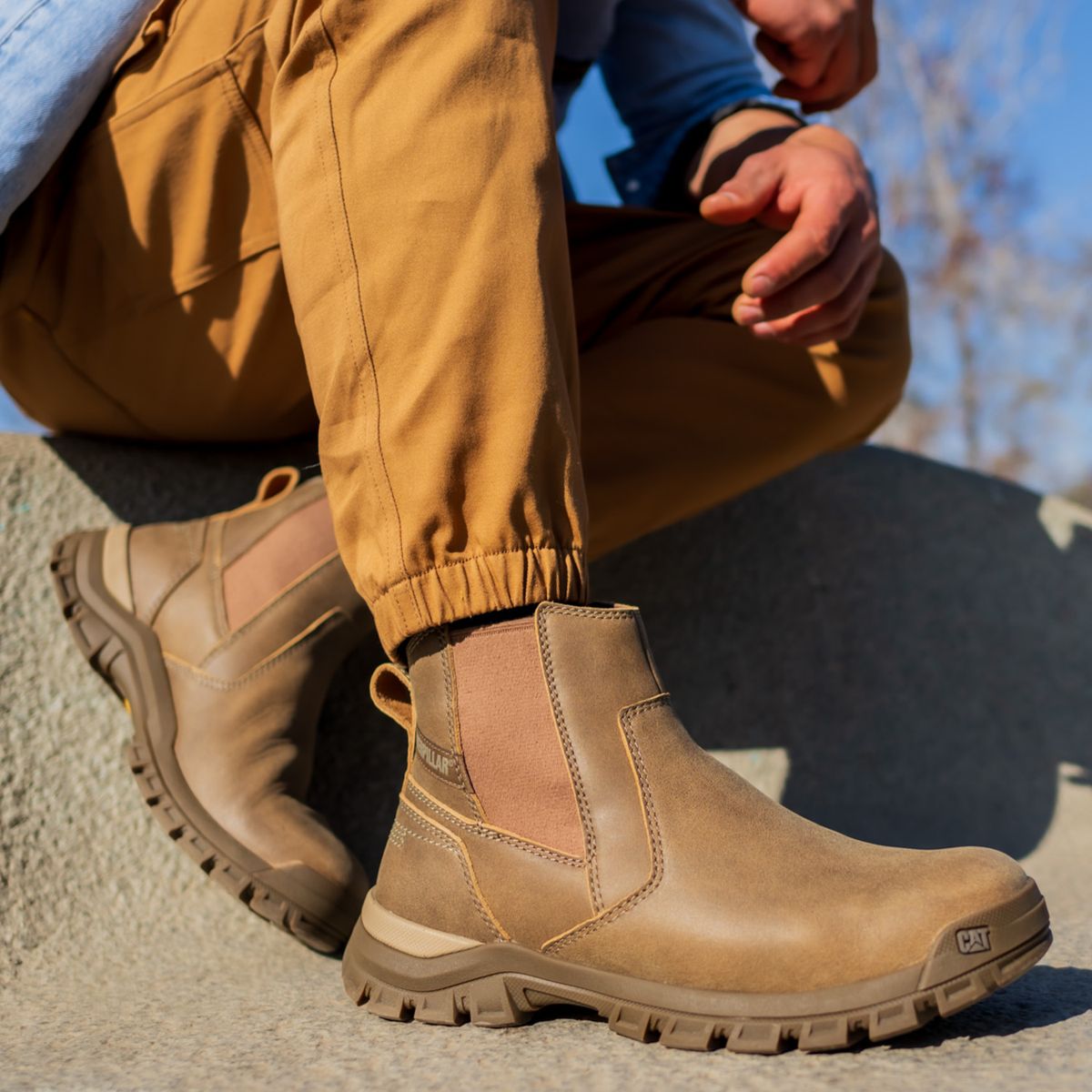 CAT - Threshold Chelsea Bota Hombre Café Cat